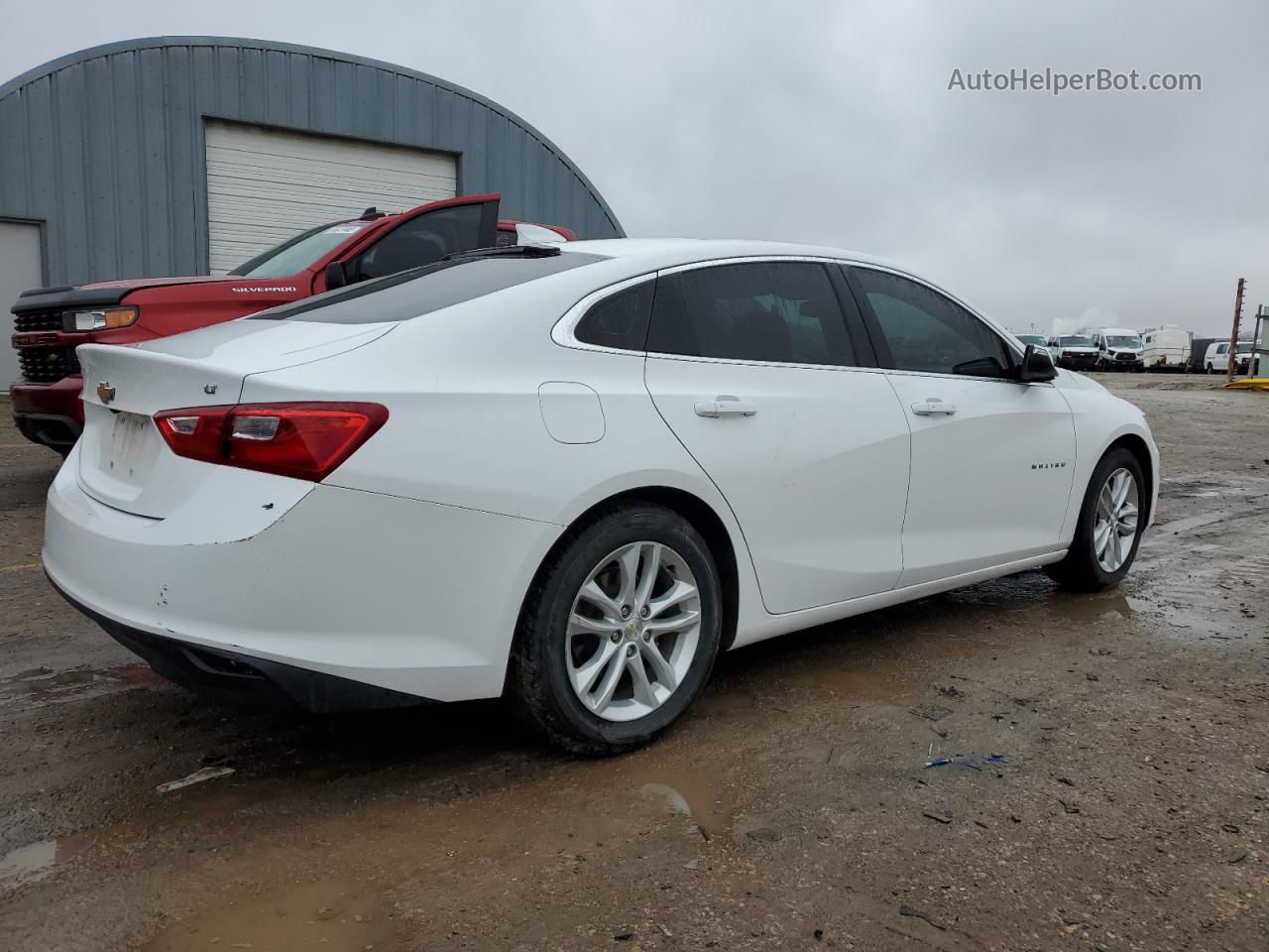 2018 Chevrolet Malibu Lt White vin: 1G1ZD5ST2JF147038