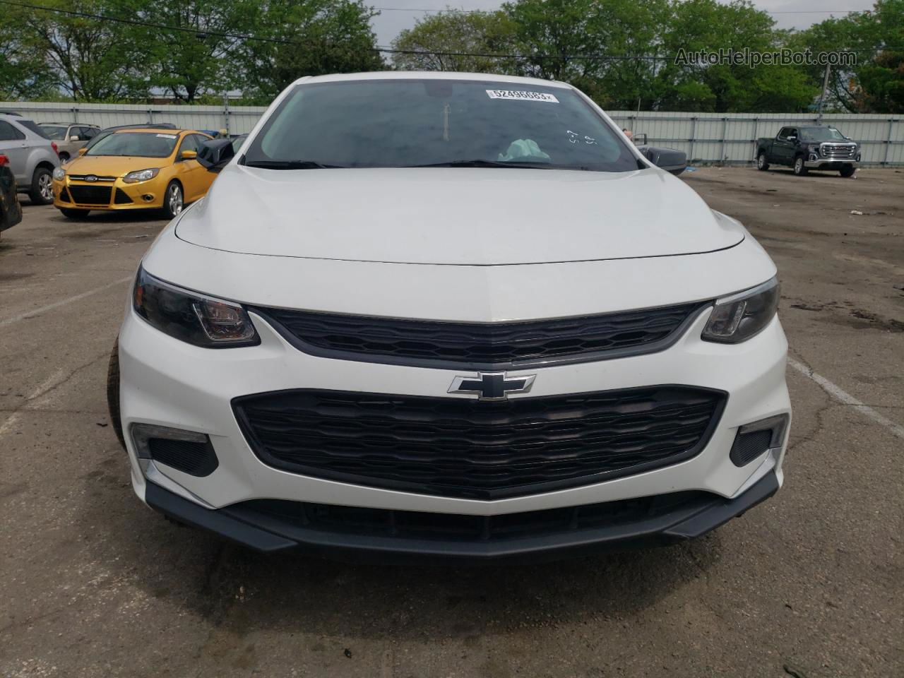 2018 Chevrolet Malibu Lt White vin: 1G1ZD5ST2JF189354