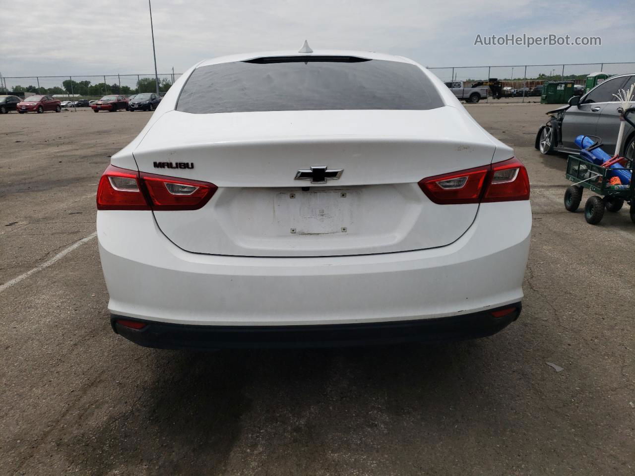 2018 Chevrolet Malibu Lt White vin: 1G1ZD5ST2JF189354