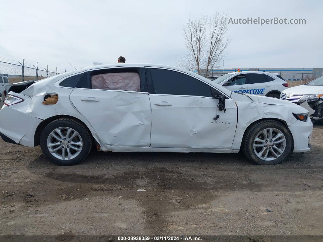 2018 Chevrolet Malibu Lt White vin: 1G1ZD5ST2JF201664