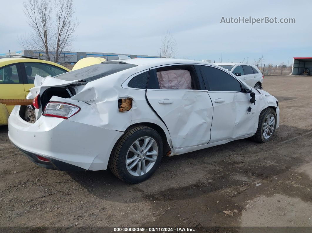 2018 Chevrolet Malibu Lt White vin: 1G1ZD5ST2JF201664