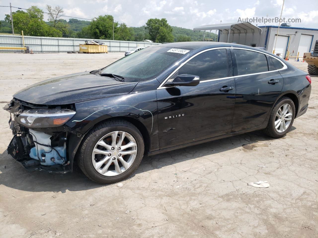 2018 Chevrolet Malibu Lt Black vin: 1G1ZD5ST2JF207254