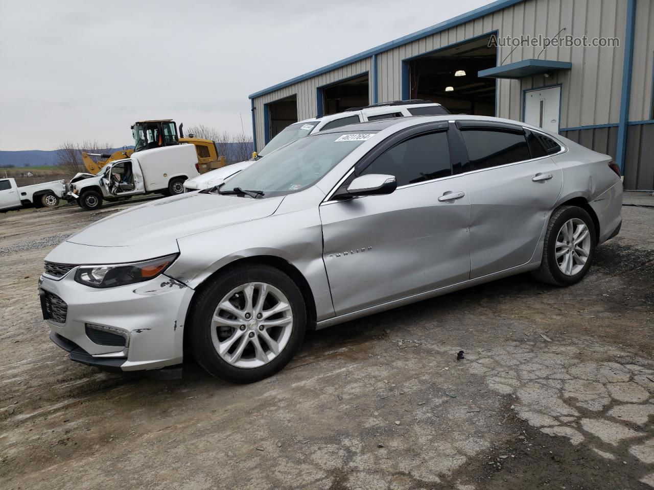 2018 Chevrolet Malibu Lt Silver vin: 1G1ZD5ST2JF231618