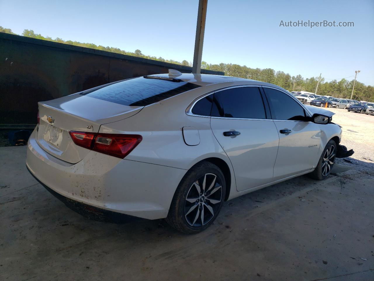 2018 Chevrolet Malibu Lt White vin: 1G1ZD5ST2JF238441