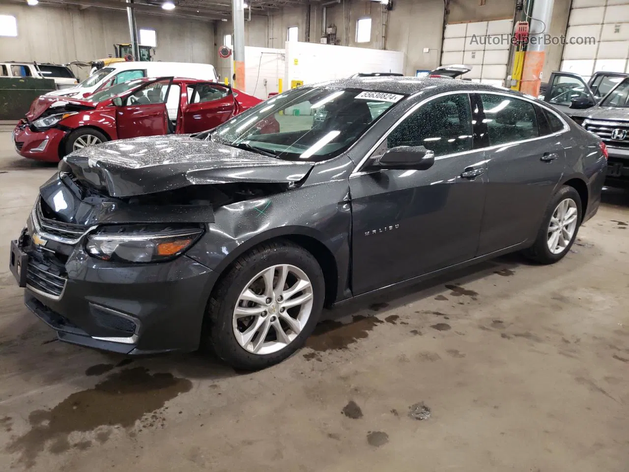 2018 Chevrolet Malibu Lt Gray vin: 1G1ZD5ST2JF257815