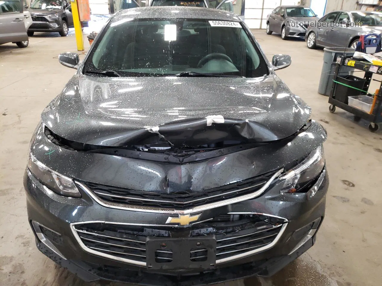 2018 Chevrolet Malibu Lt Серый vin: 1G1ZD5ST2JF257815