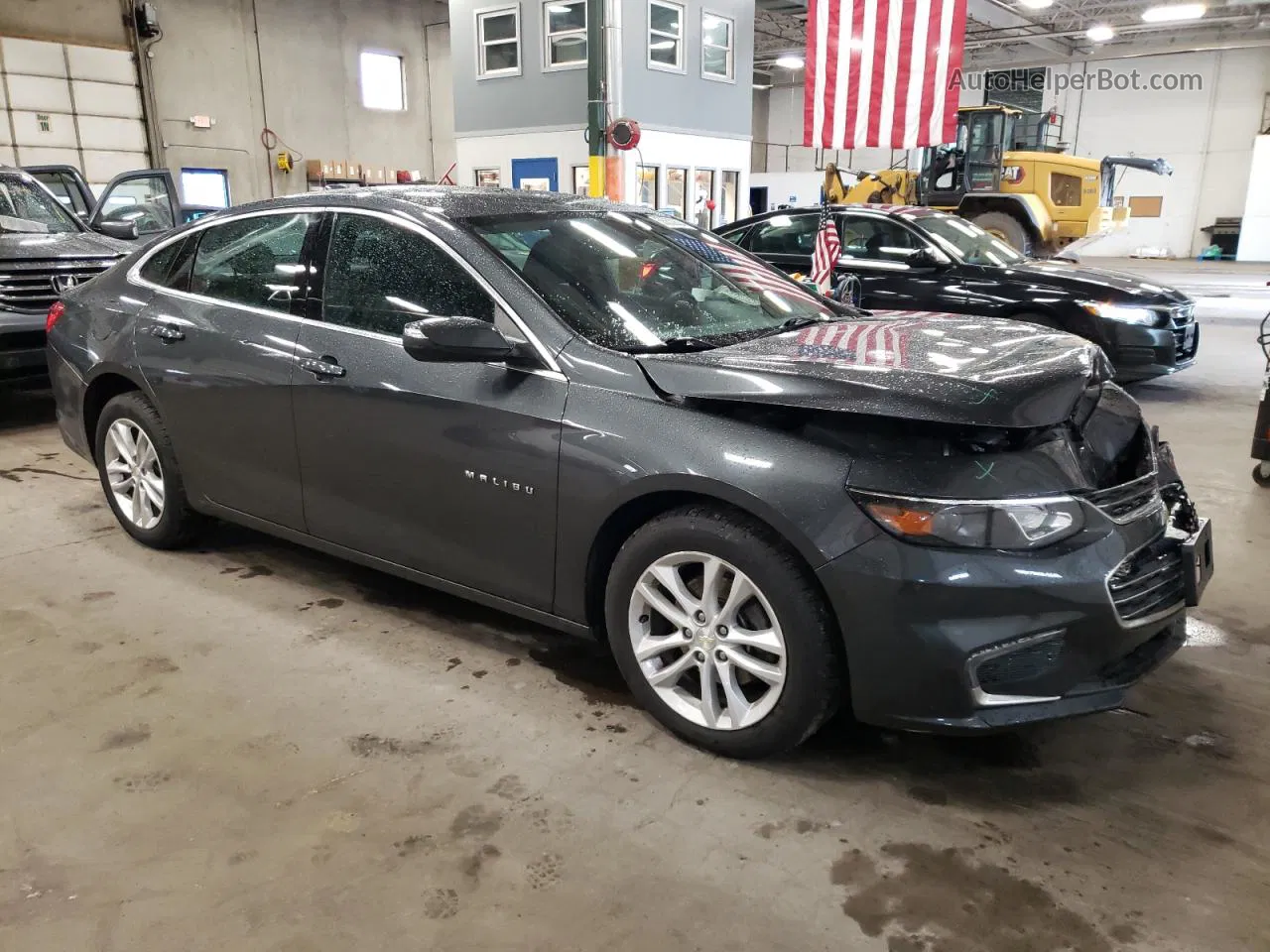 2018 Chevrolet Malibu Lt Серый vin: 1G1ZD5ST2JF257815