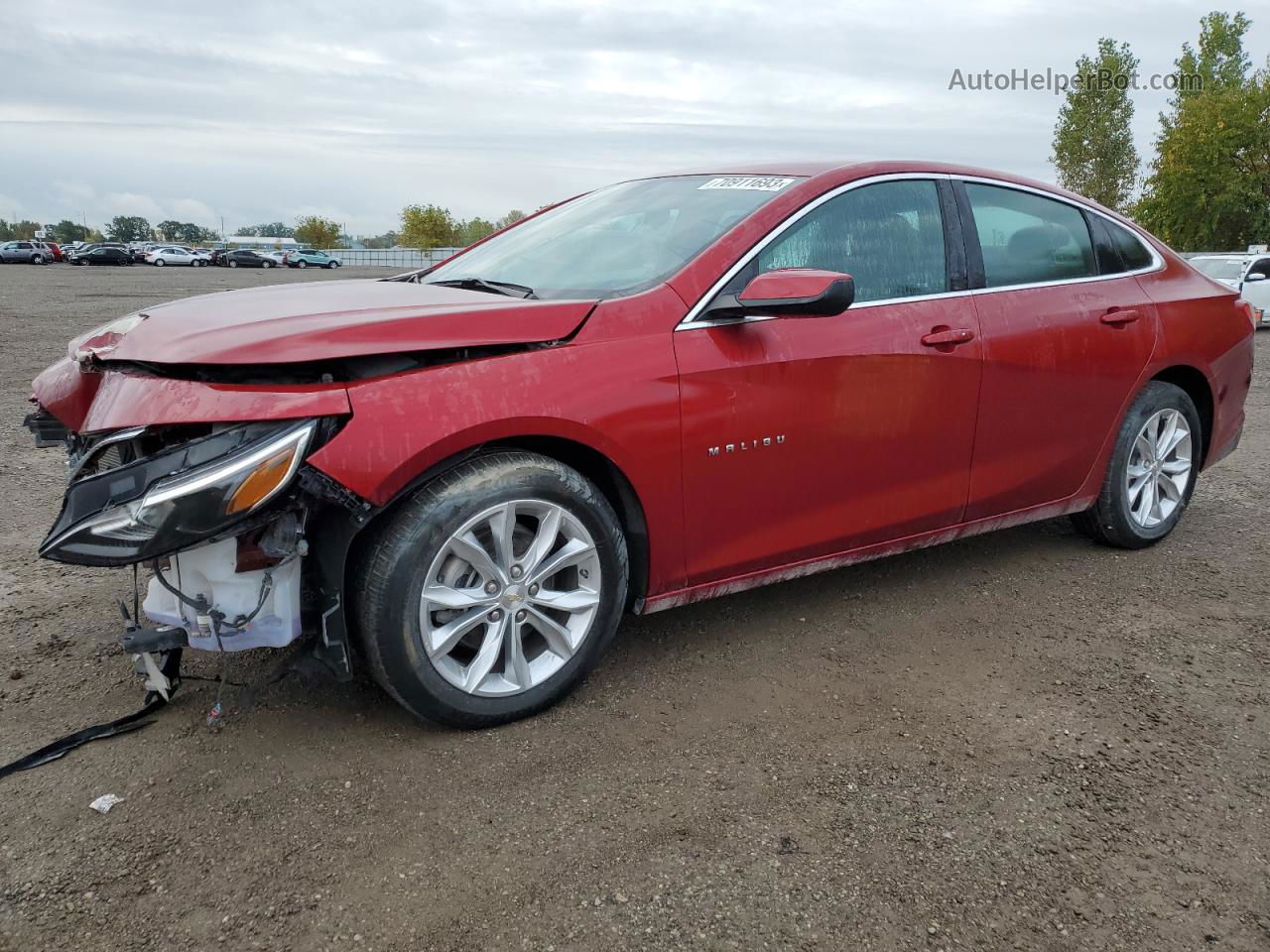 2021 Chevrolet Malibu Lt Red vin: 1G1ZD5ST2MF021735