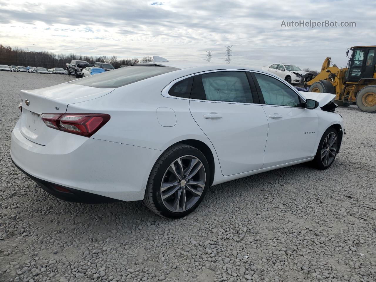 2021 Chevrolet Malibu Lt White vin: 1G1ZD5ST2MF046862