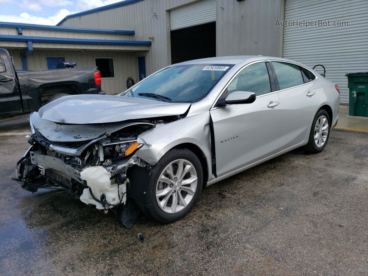 2021 Chevrolet Malibu Lt Silver vin: 1G1ZD5ST2MF071003