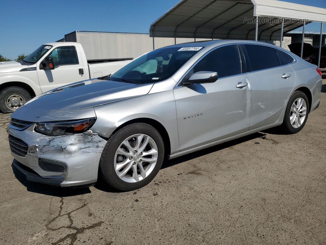 2018 Chevrolet Malibu Lt Silver vin: 1G1ZD5ST3JF124870