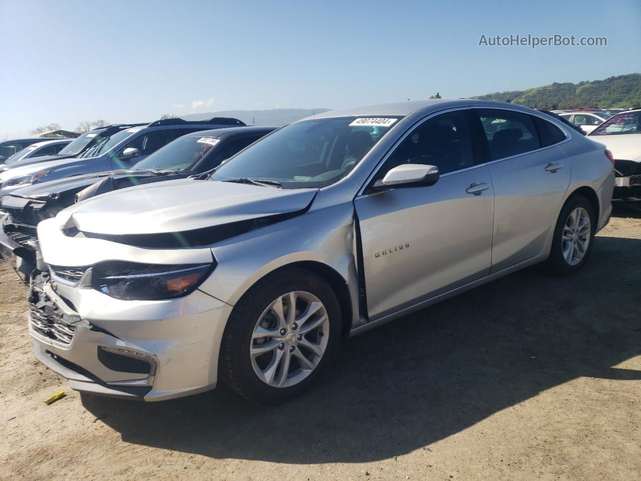 2018 Chevrolet Malibu Lt Silver vin: 1G1ZD5ST3JF139143