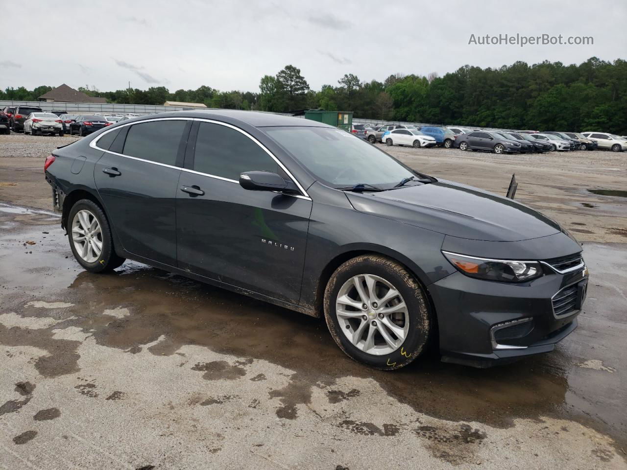 2018 Chevrolet Malibu Lt Серый vin: 1G1ZD5ST3JF195681