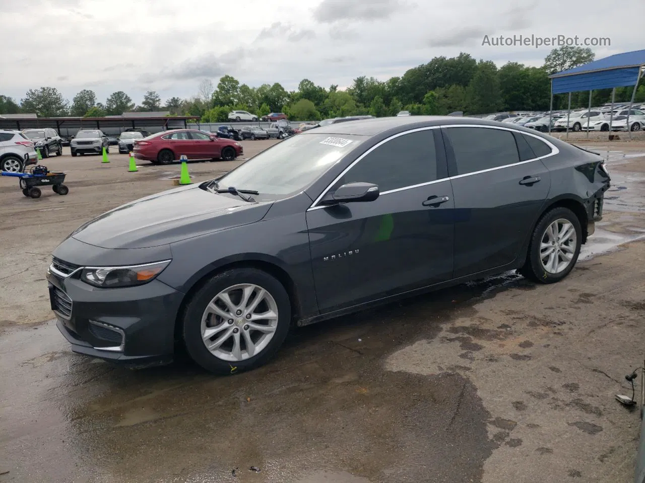 2018 Chevrolet Malibu Lt Gray vin: 1G1ZD5ST3JF195681