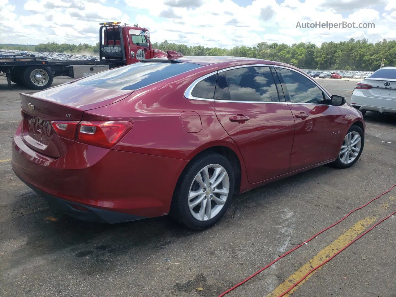 2018 Chevrolet Malibu Lt Red vin: 1G1ZD5ST3JF195728