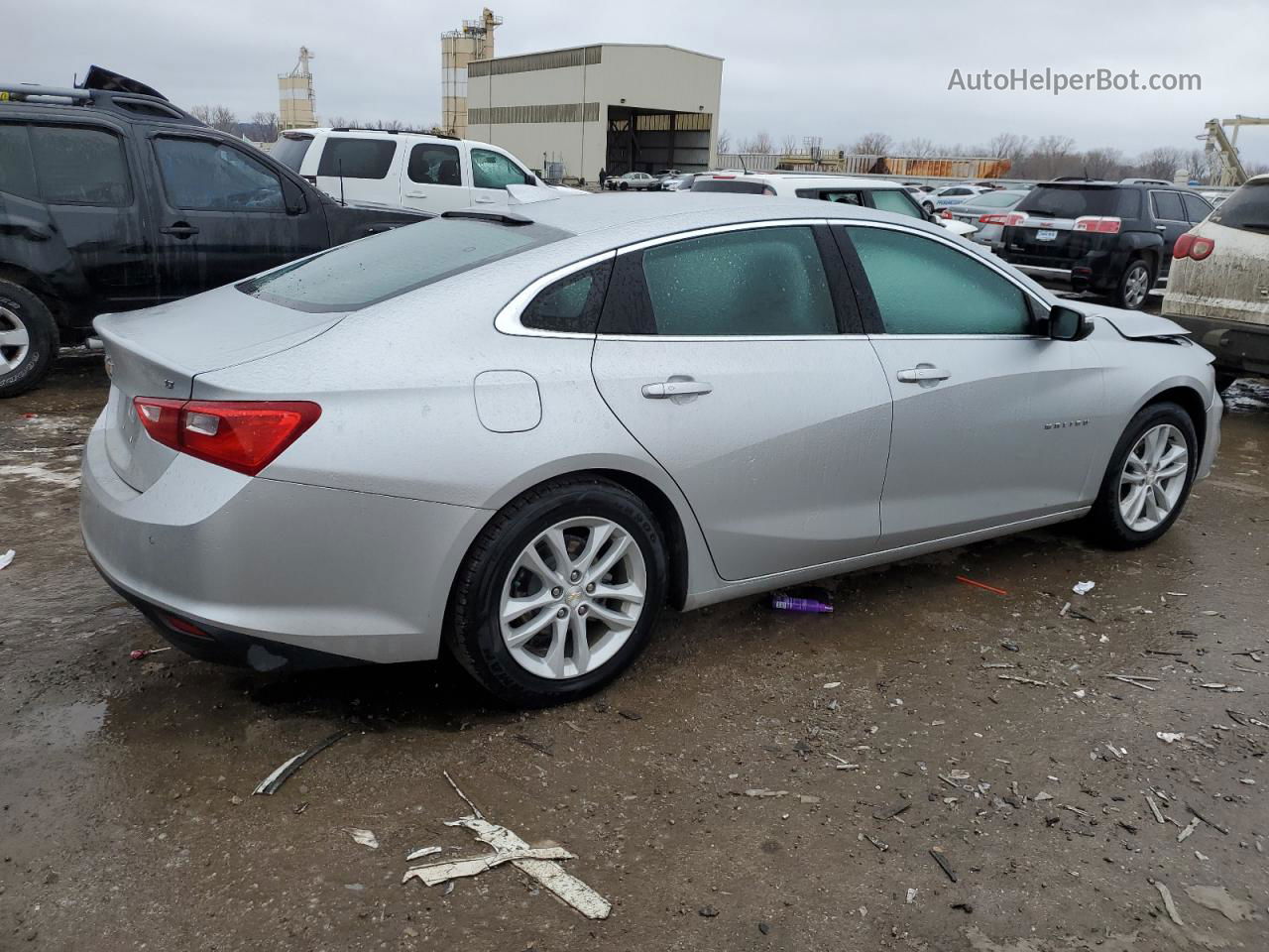 2018 Chevrolet Malibu Lt Silver vin: 1G1ZD5ST3JF198029