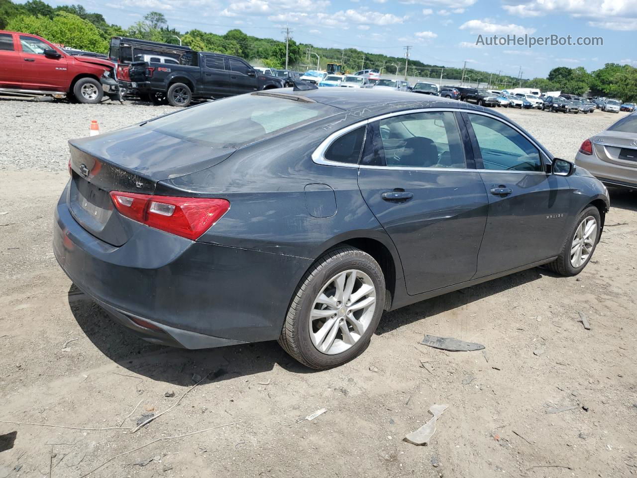 2018 Chevrolet Malibu Lt Серый vin: 1G1ZD5ST3JF219560