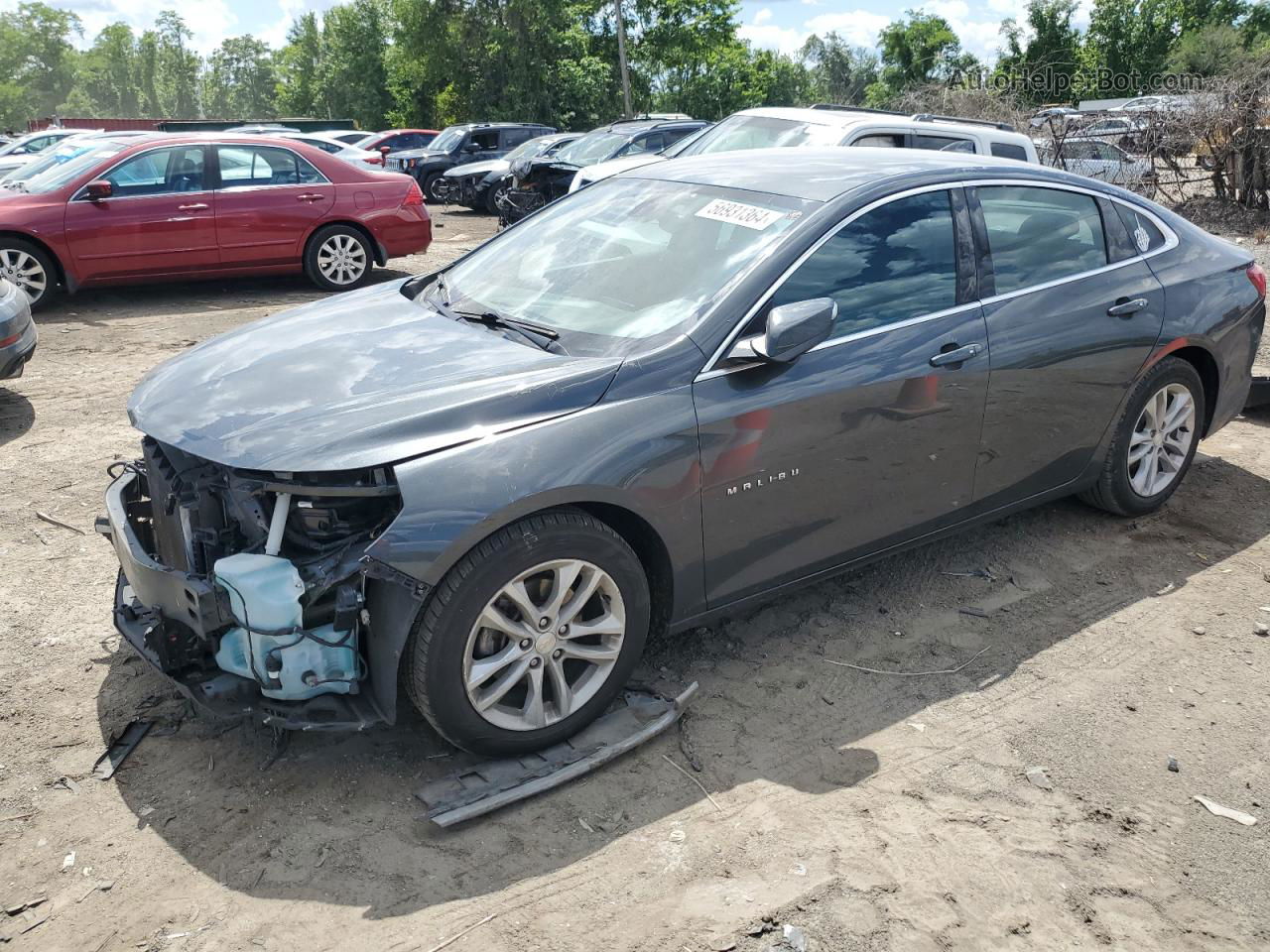 2018 Chevrolet Malibu Lt Gray vin: 1G1ZD5ST3JF219560