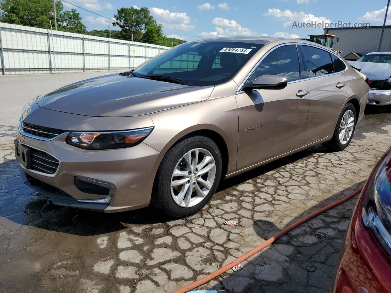 2018 Chevrolet Malibu Lt Желто-коричневый vin: 1G1ZD5ST3JF227108