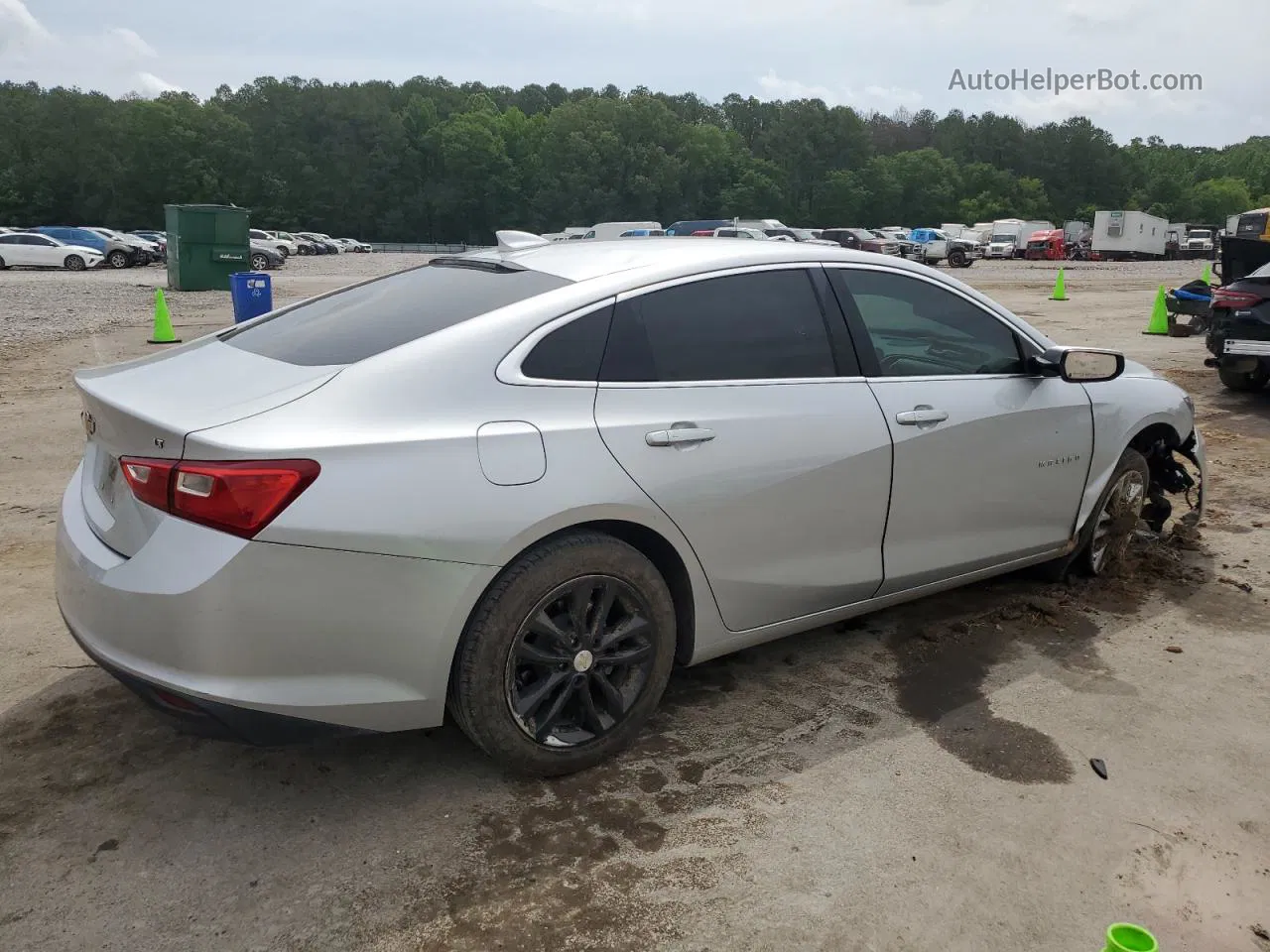 2018 Chevrolet Malibu Lt Silver vin: 1G1ZD5ST3JF247391