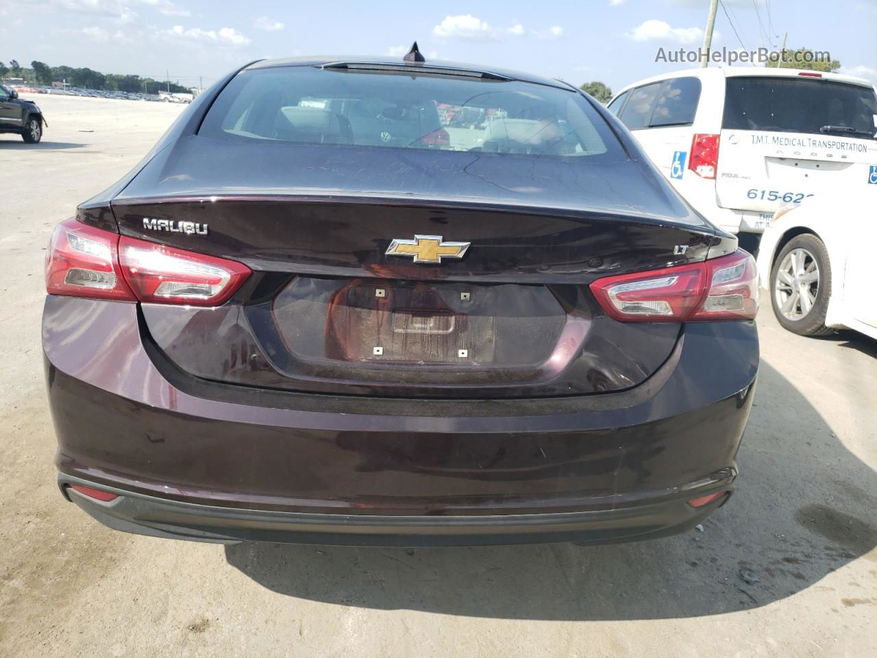 2021 Chevrolet Malibu Lt Burgundy vin: 1G1ZD5ST3MF003180