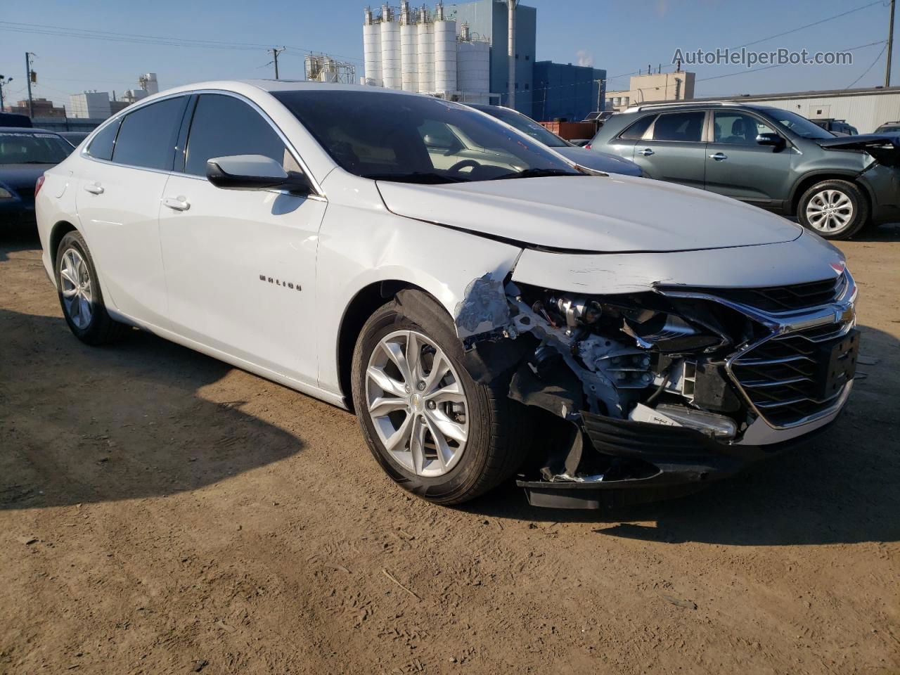 2021 Chevrolet Malibu Lt White vin: 1G1ZD5ST3MF042660