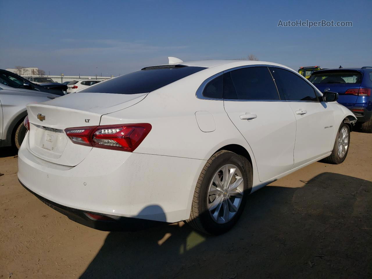 2021 Chevrolet Malibu Lt Белый vin: 1G1ZD5ST3MF042660