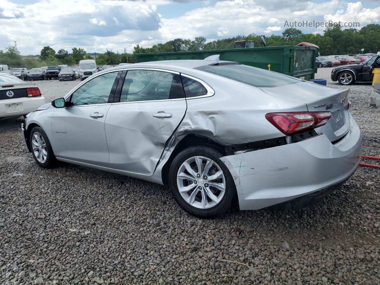 2021 Chevrolet Malibu Lt Silver vin: 1G1ZD5ST3MF065274