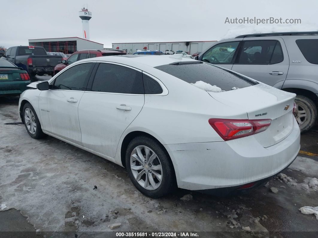 2021 Chevrolet Malibu Fwd Lt White vin: 1G1ZD5ST3MF065419