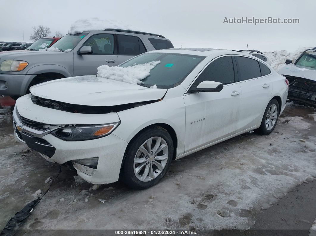 2021 Chevrolet Malibu Fwd Lt White vin: 1G1ZD5ST3MF065419