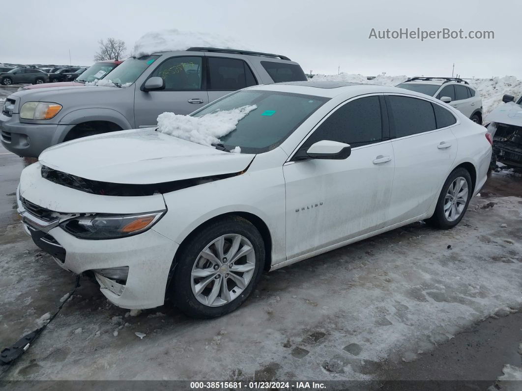 2021 Chevrolet Malibu Fwd Lt White vin: 1G1ZD5ST3MF065419