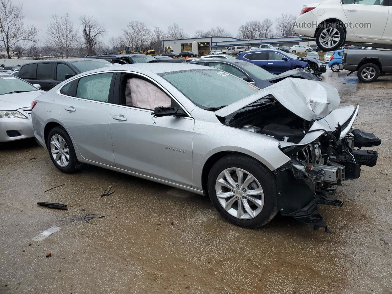 2021 Chevrolet Malibu Lt Silver vin: 1G1ZD5ST3MF072323