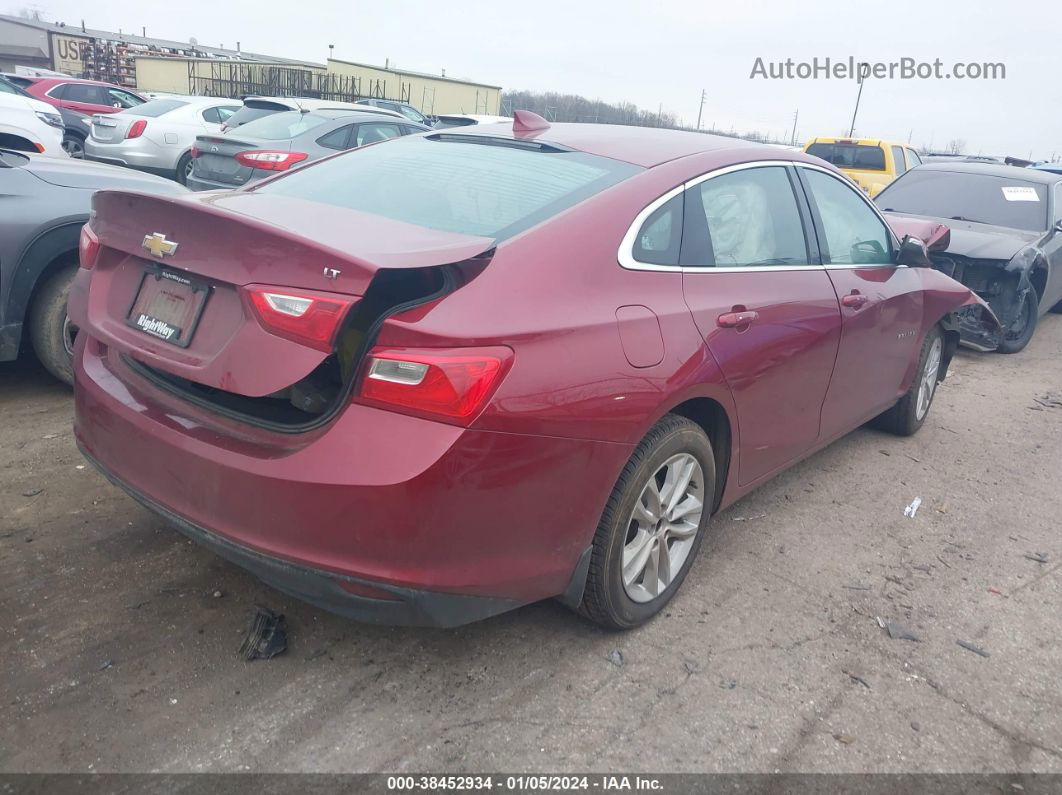 2018 Chevrolet Malibu Lt Red vin: 1G1ZD5ST4JF126899