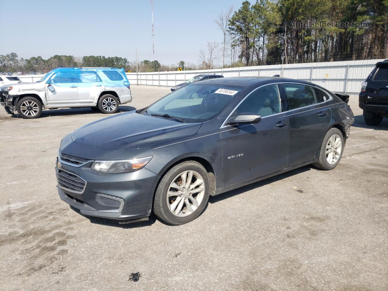 2018 Chevrolet Malibu Lt Серый vin: 1G1ZD5ST4JF142312