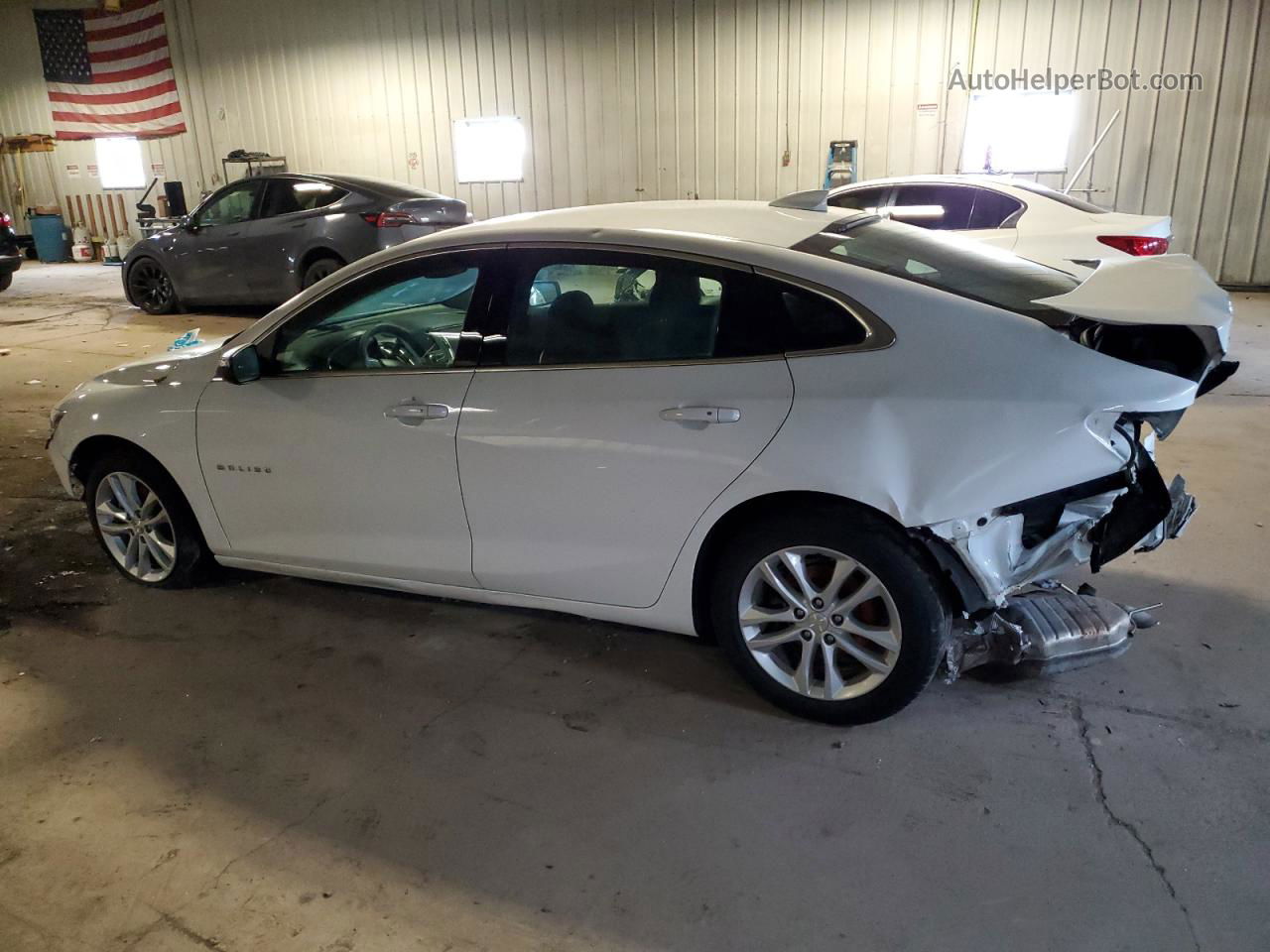 2018 Chevrolet Malibu Lt White vin: 1G1ZD5ST4JF145825