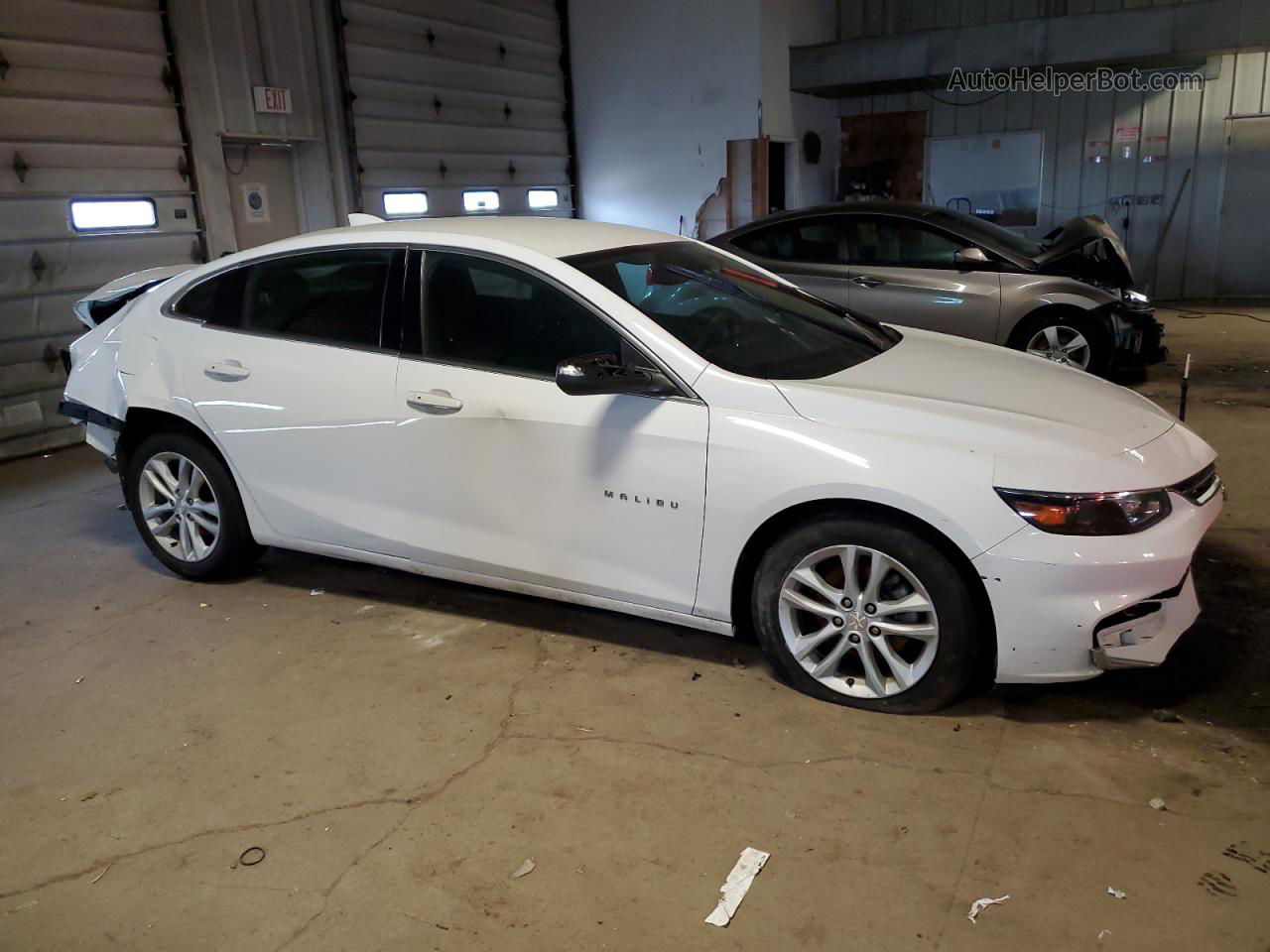 2018 Chevrolet Malibu Lt White vin: 1G1ZD5ST4JF145825