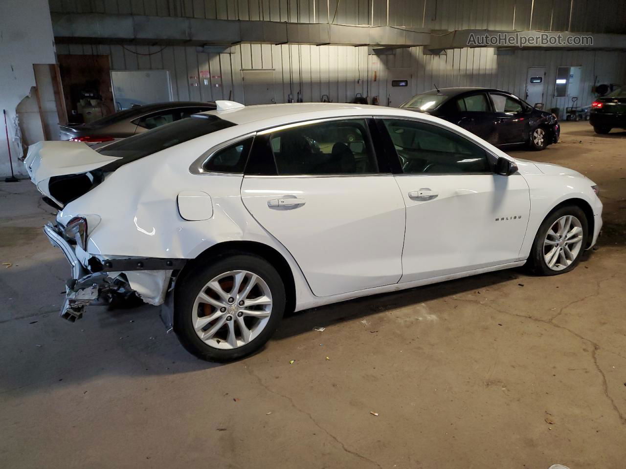 2018 Chevrolet Malibu Lt White vin: 1G1ZD5ST4JF145825