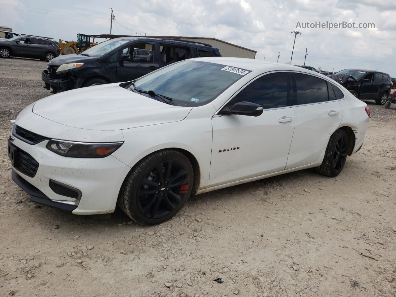 2018 Chevrolet Malibu Lt Белый vin: 1G1ZD5ST4JF147350