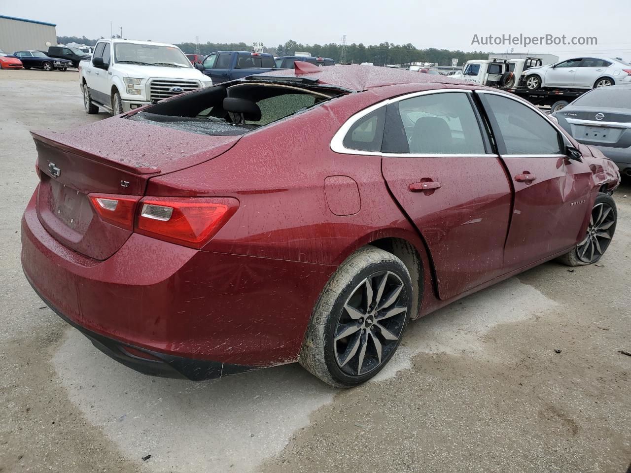 2018 Chevrolet Malibu Lt Red vin: 1G1ZD5ST4JF197097