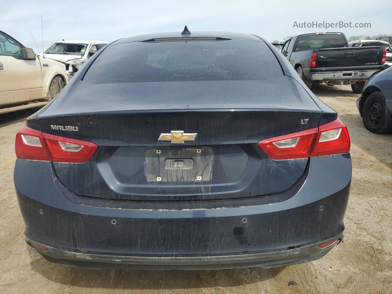 2018 Chevrolet Malibu Lt Синий vin: 1G1ZD5ST4JF200015