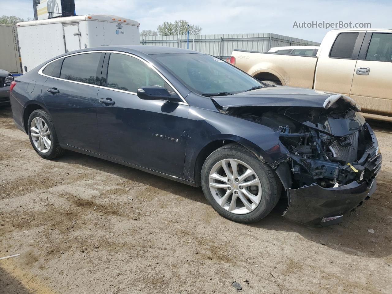 2018 Chevrolet Malibu Lt Blue vin: 1G1ZD5ST4JF200015