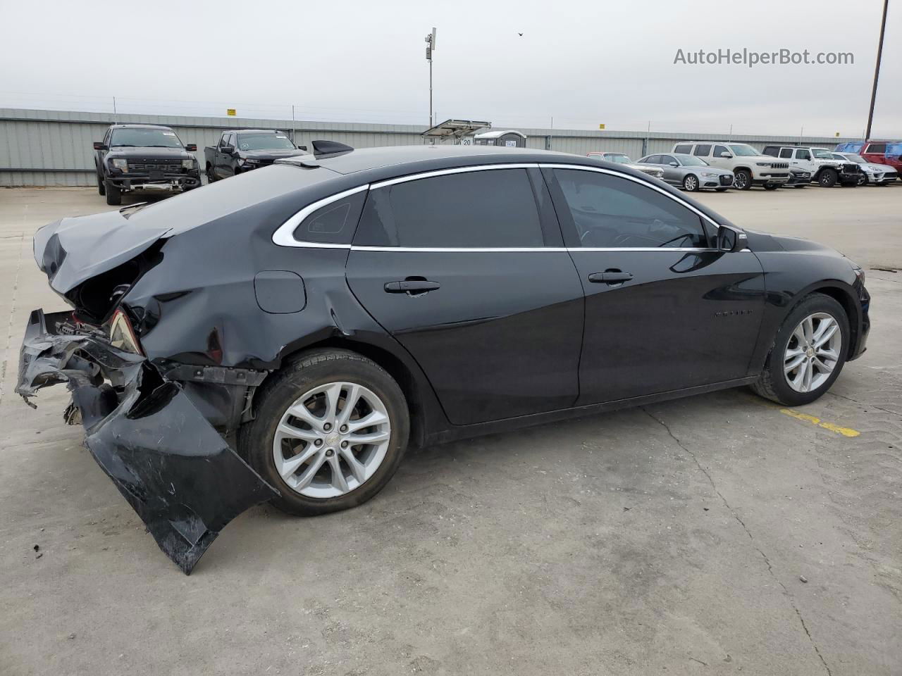 2018 Chevrolet Malibu Lt Черный vin: 1G1ZD5ST4JF205506