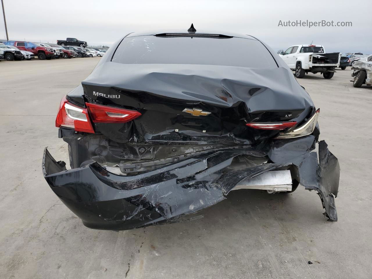 2018 Chevrolet Malibu Lt Черный vin: 1G1ZD5ST4JF205506