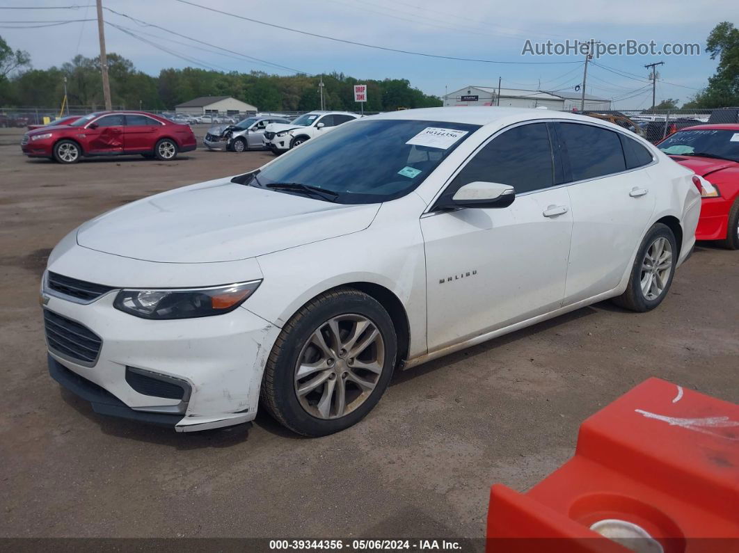 2018 Chevrolet Malibu Lt White vin: 1G1ZD5ST4JF216845