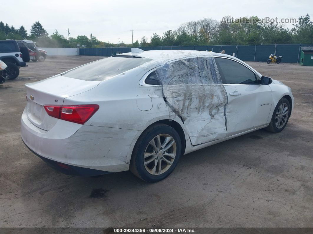 2018 Chevrolet Malibu Lt White vin: 1G1ZD5ST4JF216845