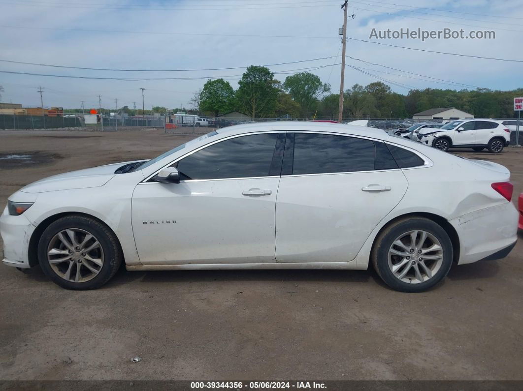 2018 Chevrolet Malibu Lt White vin: 1G1ZD5ST4JF216845