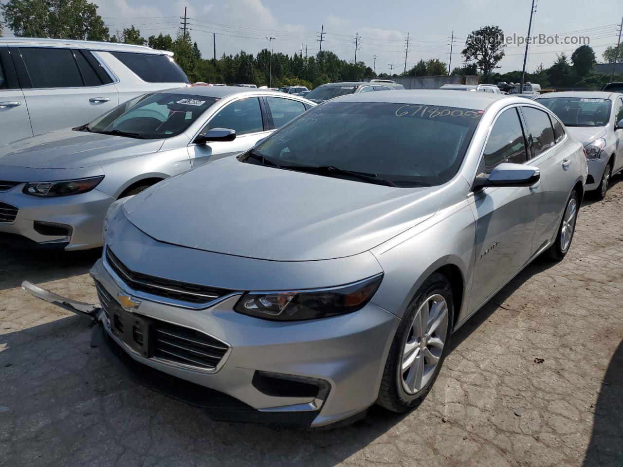 2018 Chevrolet Malibu Lt Silver vin: 1G1ZD5ST4JF264961