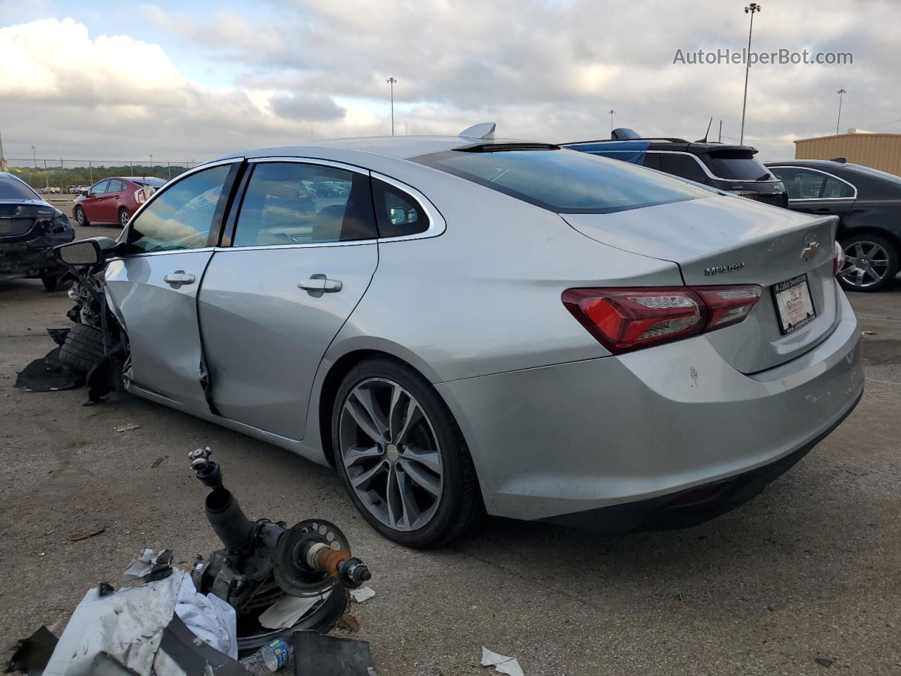 2021 Chevrolet Malibu Lt Silver vin: 1G1ZD5ST4MF022160