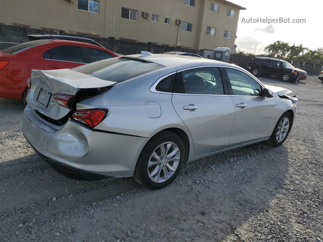 2021 Chevrolet Malibu Lt Silver vin: 1G1ZD5ST4MF024653