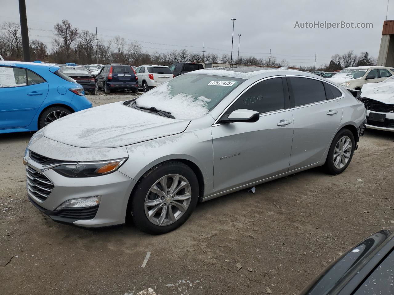 2021 Chevrolet Malibu Lt Silver vin: 1G1ZD5ST4MF024670